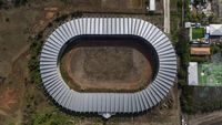 Foto Udara Stadion Barombong yang Mangkrak 13 Tahun
