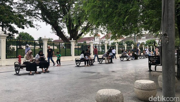 Potret tempat Nol KM Jogja, Selasa (5/11) sore.