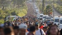 3.000 Migran Berbondong Jalan Kaki ke AS Jelang Penentuan Presiden