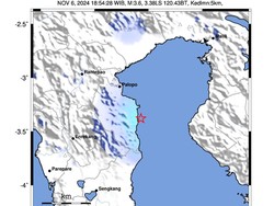 Analisa BMKG: Gempa Bumi M 3,6 Guncang Luwu Dipicu Sesar Aktif