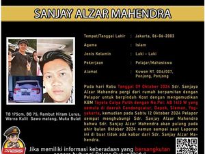 Bantu Cari Dab! Sanjay Alzar Hilang Usai Pamit Pindah Kos