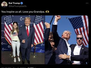 Donald Trump Pidato Menang Pilpres AS, Cucu: Selamat, Kakek!