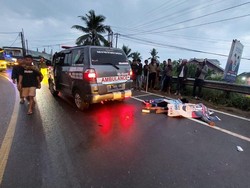 Pasutri di Jambi Tewas Ditabrak Truk yang Hendak Salip Mobil