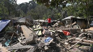 Permukiman Warga Hancur Terdampak Erupsi Gunung Lewotobi Laki-laki