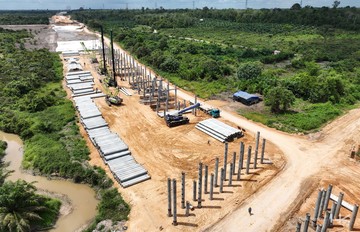 Proyek Tol Jambi Dikebut, Begini Penampakannya