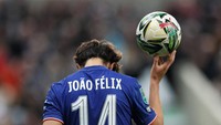 Felix cuma mencetak 11 gol dari 40 laga di Chelsea. Di Atletico, pemain asal Portugal itu cuma kemas 34 gol dari 131 laga (REUTERS/Scott Heppell)