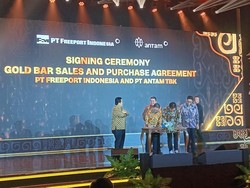 Deal! Antam Borong Emas Freeport Rp 200 Triliun