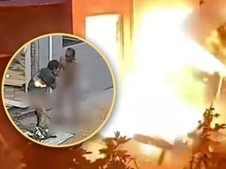 Aksi Heroik Suami Selamatkan Istri Dari Kebakaran Rumah, Endingnya Sedih