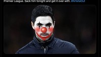 Arsenal diminta segera memecat Arteta. Foto: dok. Internet/X (Twitter)