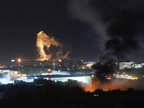 Penampakan Ledakan Dashyat di Lebanon Akibat Rudal Israel