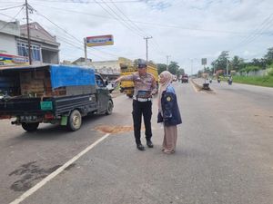 Nyawa Meirin Asti Melayang Terlindas Truk Boks di Ogan Ilir
