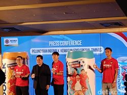 Timnas Indonesia Nampang di Kemasan Produk Susu