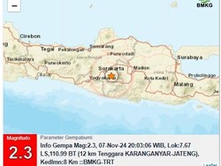 BMKG DIY Ungkap Gempa M 2,3 di Karanganyar Tergolong Langka, Ini Alasannya