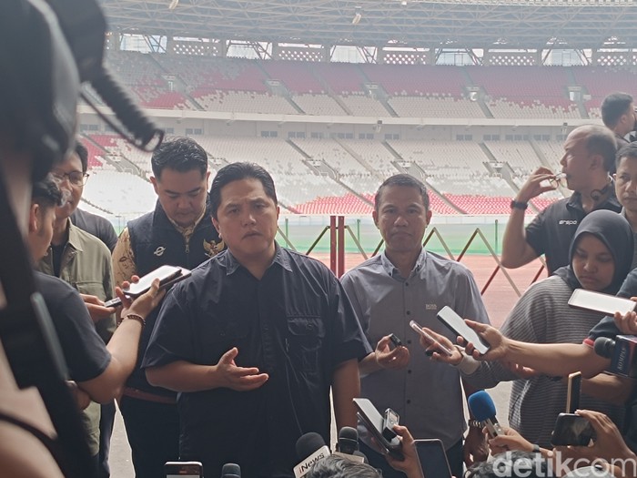 Ketum PSSI, Erick Thohir di GBK