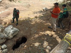Temuan Awal Tim Geologi ESDM di Lubang Misterius Sedot Air Sungai Blitar