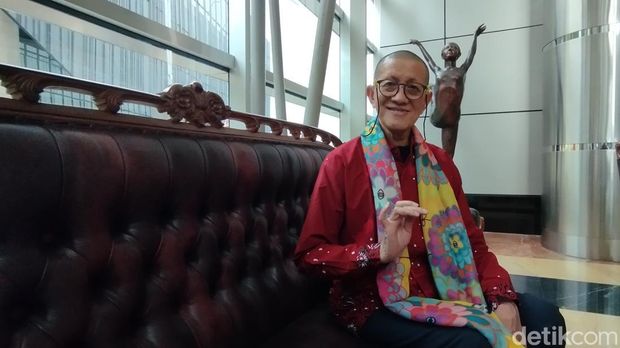 Didik Nini Thowok saat ditemui di kawasan TIM, Jakarta Pusat, pada Senin (4/11/2024).
