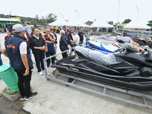 Pj Gubsu Fatoni Tinjau Kesiapan Event Aquabike 2024 di Samosir Pj Gubsu Fatoni Tinjau Kesiapan Event Aquabike 2024 di Samosir