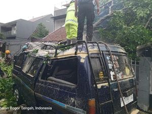 Pohon Tumbang Timpa Rumah hingga Mobil di Bogor, 1 Orang Terluka