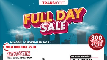 Transmart Full Day Sale! Sepeda Dibanderol Mulai Rp 1 Juta