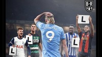 Erling Haaland cs baru saja dibekuk Brighton 1-2 di Premier League. Foto: dok. Internet/X (Twitter)