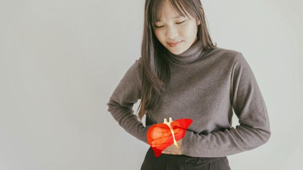 Ilustrasi fatty liver atau perlemakan hati