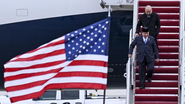 Momen Prabowo Tiba di Amerika Serikat