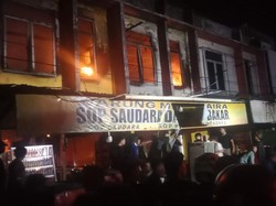 Warung Sop Saudara di Pangkep Terbakar Diduga gegara Korsleting Listrik