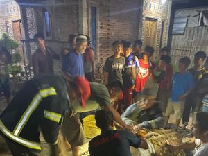 Cakar Warga Jatibarang, Monyet Liar Berakhir di Keranjang Mangga Cakar Warga Jatibarang, Monyet Liar Berakhir di Keranjang Mangga