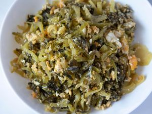 Resep Tumis Sawi Asin dan Telur untuk Lauk Praktis Makan Siang Resep Tumis Sawi Asin dan Telur untuk Lauk Praktis Makan Siang
