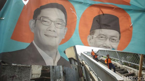 Potret Spanduk RK-Suswono Dirusak di Penggilingan Jaktim