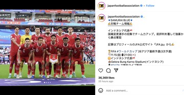 Timnas Jepang Akui Indonesia, Netizen: Merinding!