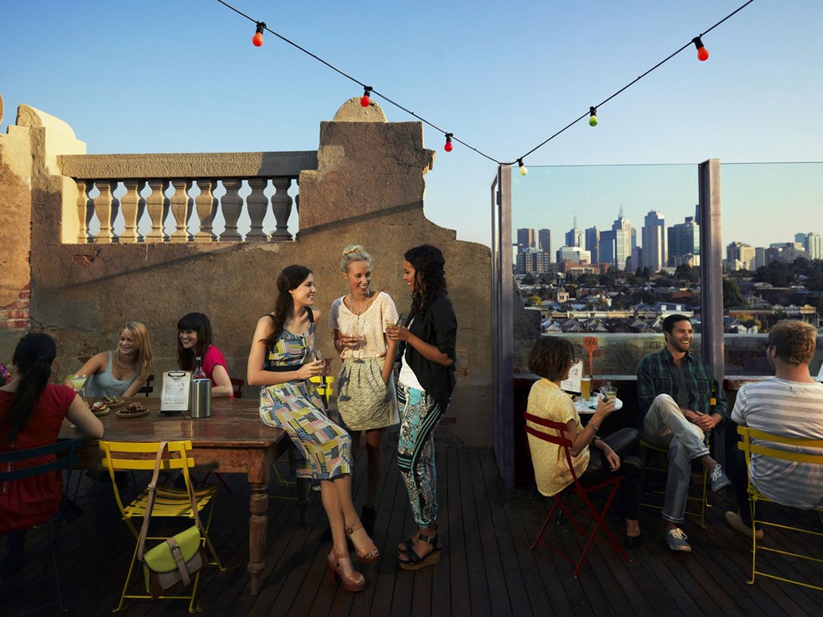 Kafe restoran di Brunswick Street Melbourne