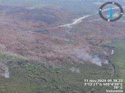 Karhutla Sumsel Tersisa di Pangkalan Lampam, 3 Helikopter Dikerahkan