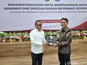 Kemenko PMK dan Badan Geospasial Teken MoU Lanjutkan Kebijakan Satu Peta Kemenko PMK dan Badan Geospasial Teken MoU Lanjutkan Kebijakan Satu Peta