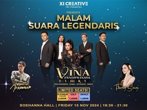 Konser Intimate Vina Panduwinata, Dimeriahkan Ardhito Pramono dan Fanny Soegi Konser Intimate Vina Panduwinata, Dimeriahkan Ardhito Pramono dan Fanny Soegi