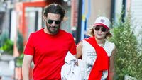 Gaya Kencan Bradley Cooper & Gigi Hadid Pakai Baju Couple Merah-putih