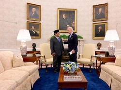 Prabowo-Biden Bahas soal Gaza-Laut China Selatan Saat Bertemu di Gedung Putih