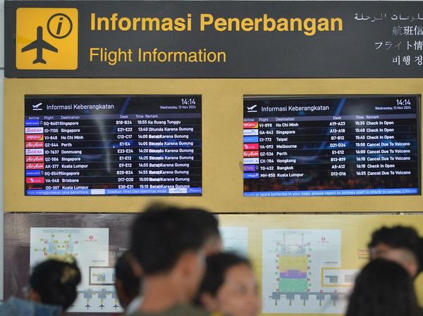 90 Penerbangan di Bandara Bali Dibatalkan gegara Erupsi Gunung Lewotobi