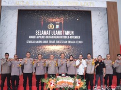 Saat Polres Blitar Rayakan Ulang Tahun Anggota demi Bangun Soliditas