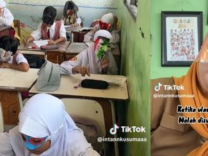 Viral Siswa Ulangan Matematika Pakai Topeng, Ini Cerita Bu Guru Intan Viral Siswa Ulangan Matematika Pakai Topeng, Ini Cerita Bu Guru Intan