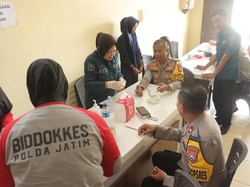 236 Personel Pengamanan TPS Polres Mojokerto Jalani Pemeriksaan Kesehatan