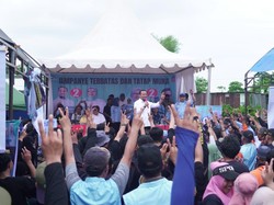 Semangat Warga Sambut Andi Sudirman Kampanye di Gowa Sulsel