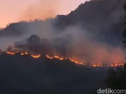 Kebakaran Lahan di Gunung Rinjani, Jalur Pendakian Senaru Ditutup