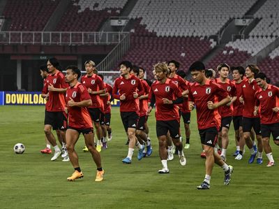 Melihat Latihan Timnas Jepang Jelang Lawan Indonesia