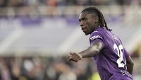Moise Kean - Fiorentina. Sudah mencetak 18 gol di Serie A 2024/2025. Foto: AP/Massimo Paolone