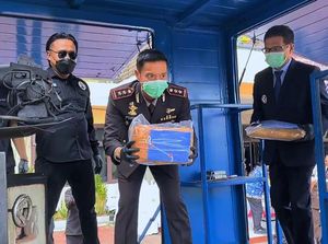 Polres Cilegon Musnahkan 54,7 Kg Ganja dari Kasus Pengedar Jaringan Sumatera