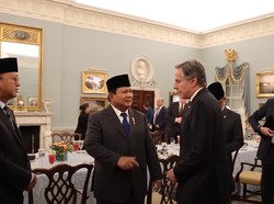 Menlu AS Ngaku Kerja Keras Tangani Konflik di Palestina ke Prabowo