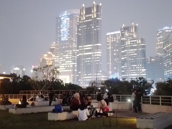 Potret City Light Jakarta yang Cantik dari Rooftop di GBK