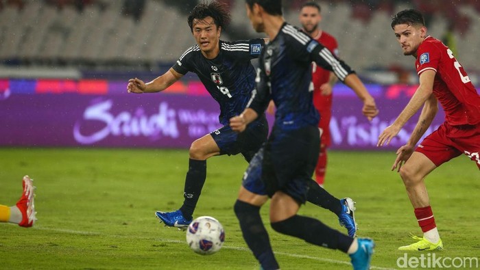 Babak I Tuntas, Indonesia Tertinggal 0-2 dari Jepang kualifikasi Piala Dunia 2026