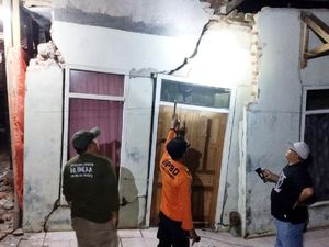 3 Rumah di Ciamis Rusak Akibat Pergerakan Tanah, 2 Keluarga Mengungsi